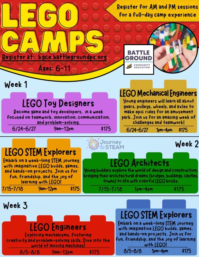 Now Offering LEGO Camps This Summer