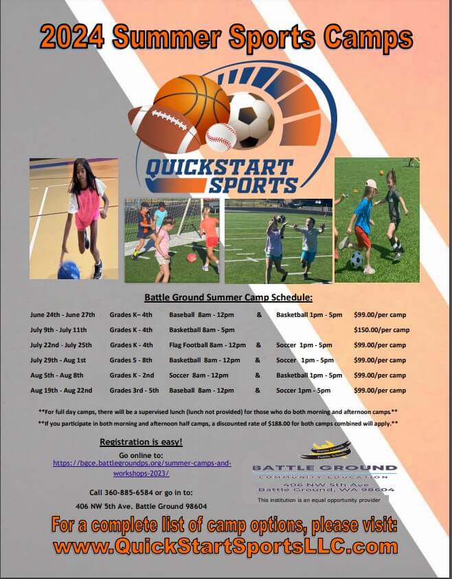 QuickStart Summer Camps Registration Now Open